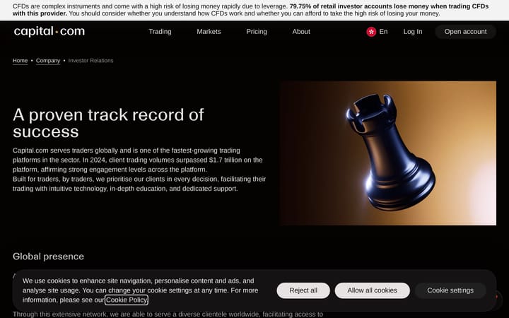 Capital.com Proprietary Platform on capital-com