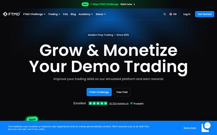 ftmo website homepage