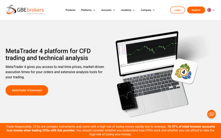 MetaTrader 4 on gbebrokers