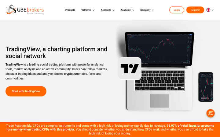 TradingView on gbebrokers