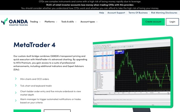 MT4 on oanda