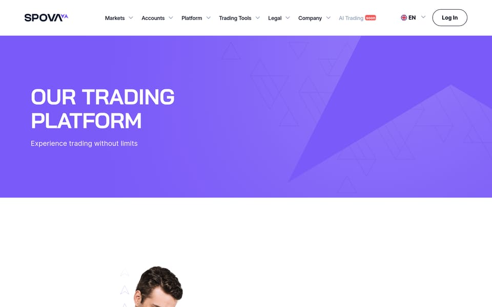 Spova WebTrader on spova