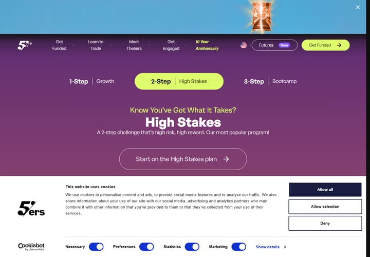 The5ers official High Stakes programme page