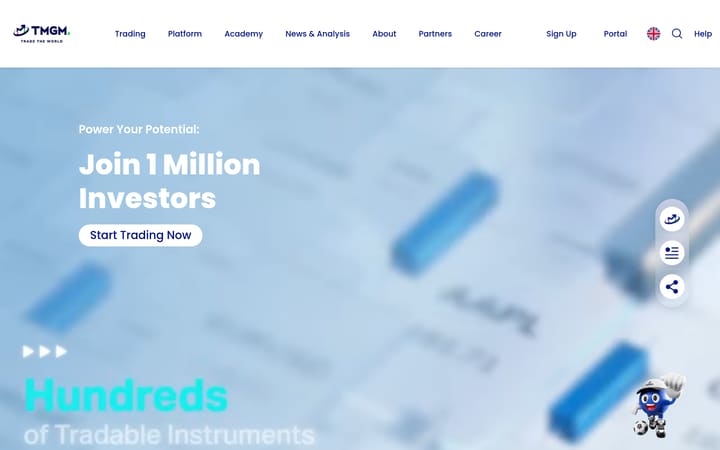 tmgm website homepage