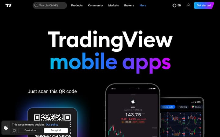 TradingView Mobile (iOS) on tradingview