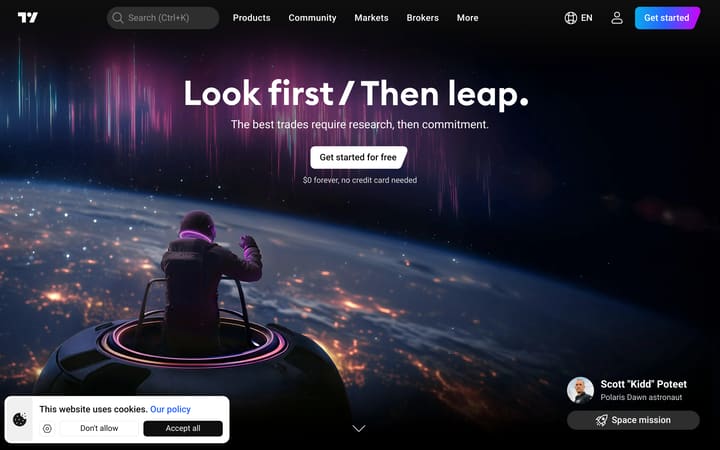 tradingview website homepage