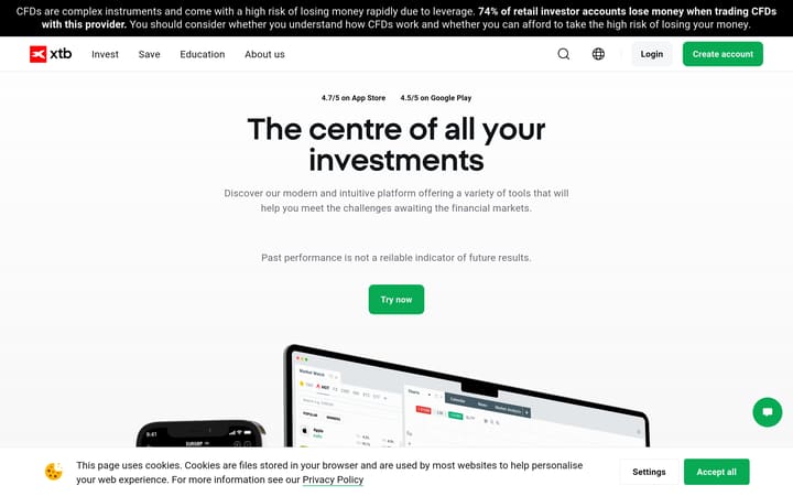 xStation 5 on xtb